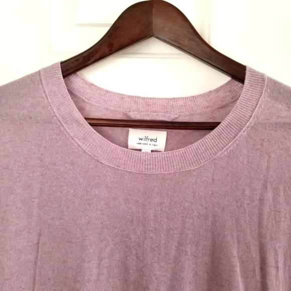 SOLD 🤯WILFRED Aritzia Balzac Lilac Sweater XS - Picture 4 of 11